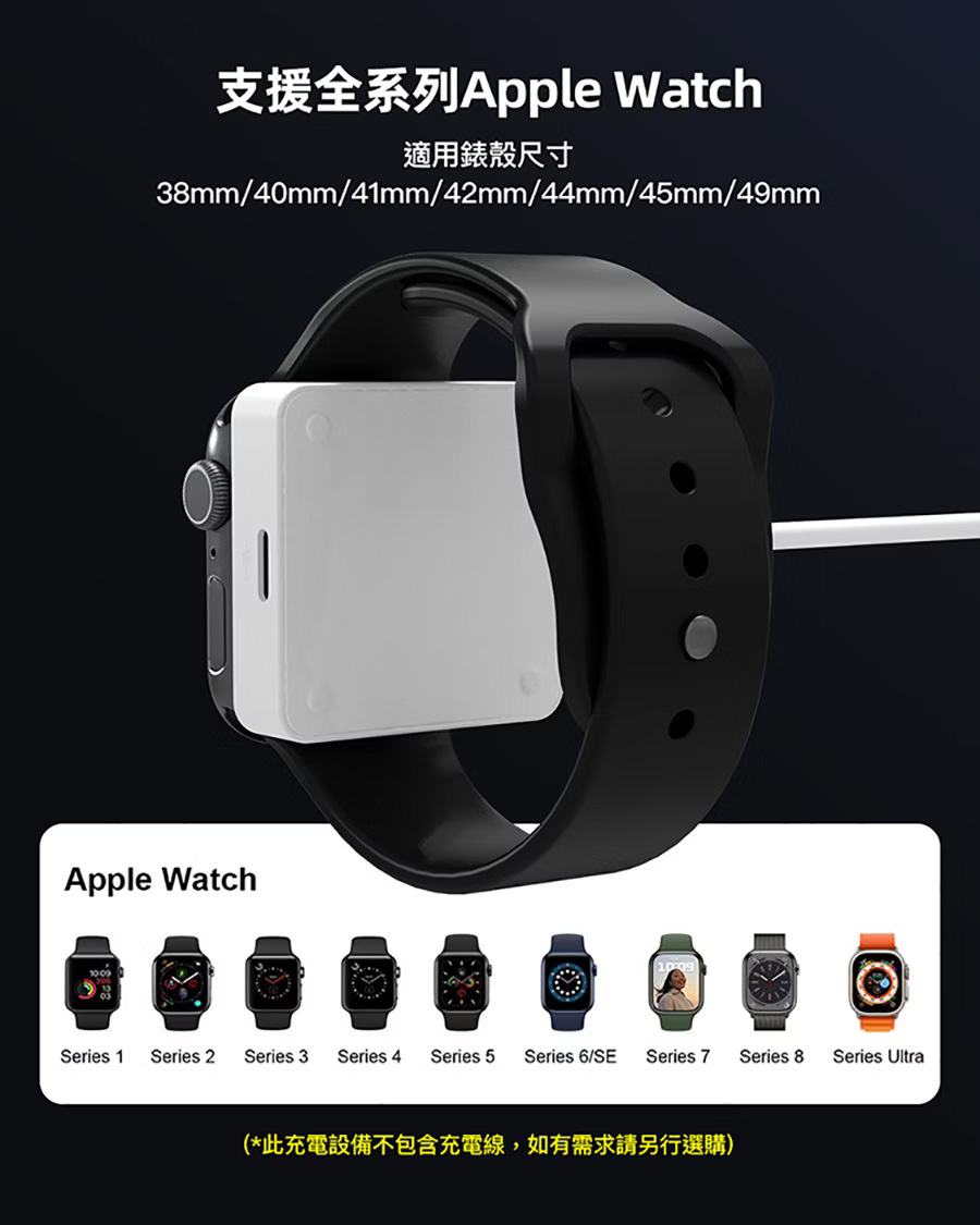 iFory Apple Watch MFi MFM 認證 Lightning / USB-C 無線充電器 – AWShop 蘋果倉庫