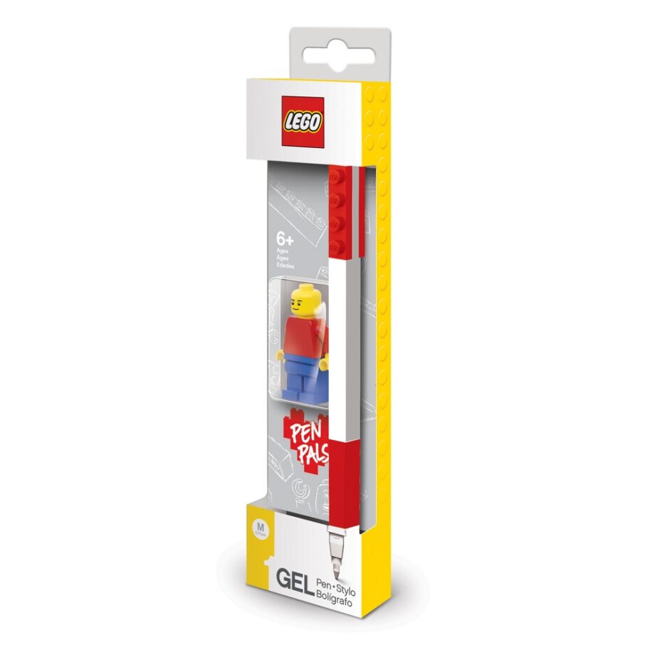 LEGO 樂高積木原子筆 紅色 附人偶 LGL-52602