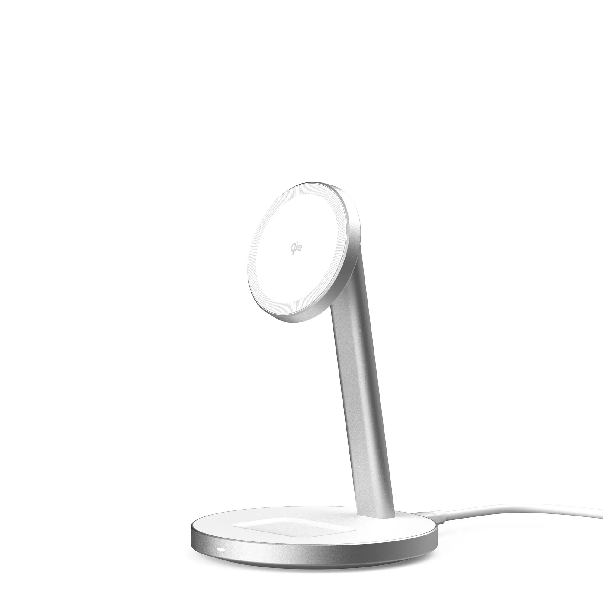 MonitorMate MS-2 二合一 Qi2 磁吸無線充電座（MagSafe 相容）