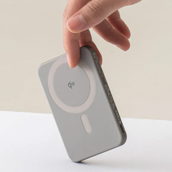 Allite LITE 超薄充 5000 mAh Qi2 磁吸支架行動電源（相容 MagSafe，產品標示 Wh，可帶上飛機）