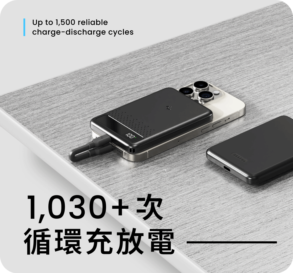 Allite SSB-10000 行動電源循環充放電示意